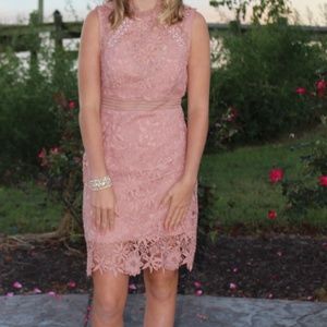 Bardot Lace Sheath Dress - Homecoming